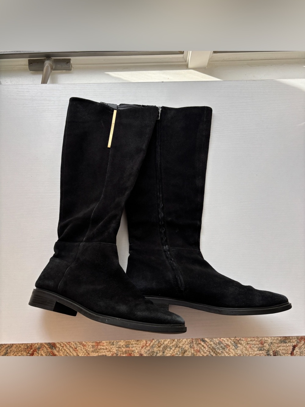 Calvin Klein Black Suede Boots